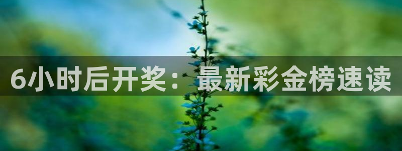 7790必发集团体育注册代理：6小时后开奖：最新彩金榜速读
